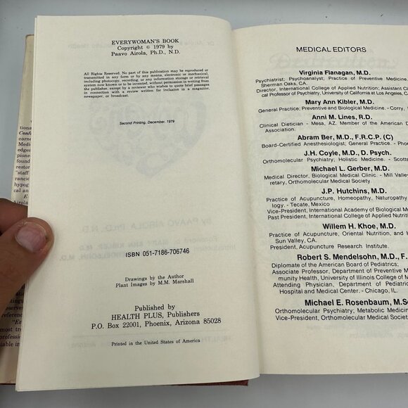 Every Womans Book Paavo Airola 1979 Hardcover 2nd Edition Holistic Health Guide - Picture 4 of 4